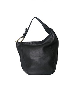 Greenwich Medium Hobo Bag,Leather,Black,DB,257050
